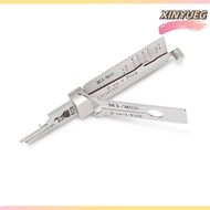 XINYUEG Lishi อุปกรณ์ช่างกุญแจแบบ2 in 1 M1 MS2สำหรับล็อคประตูบ้าน