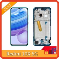 6.57 "ต้นฉบับสำหรับ Xiaomi Redmi 10X 5G จอแอลซีดี M2004J7BC จอแสดงผลแบบสัมผัสชุดหน้าจอเครื่องแปลงเป็นดิจิทัลสำหรับ Redmi 10X Pro 5G จอแอลซีดีพร้อมกรอบ