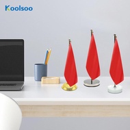 [Koolsoo] Flag Pole Stand Tabletop Flag Pole Desktop Flag Stand Desktop Flag Holder
