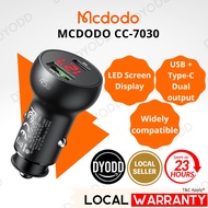MCDODO Original In Car Charger Adapter Fast Charging 45W PD Support QC 3.0