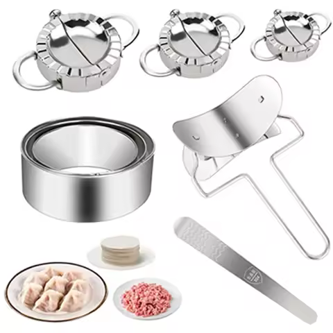 Ravioli Maker Stainless Steel Dumpling Mold Dumpling Wrapper Mold Dough Press Cutter Empanada Press