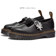 Dr. Martens Women's Shoes - Genuine Leather Mary Jane with Thick Sole and Bear Buckle | Sizes 35-41