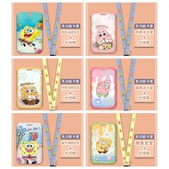SpongeBob SquarePants Name Card Bus Card Set Work Card Meal Card Long Hanging Rope Card Set #FT33