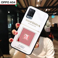 OPPO A54 - Softcase Glass Kaca - Rokok - S18 - Casing Hp - OPPO A54 - Pelindung hp-Case Handphone - 