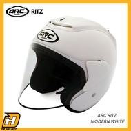 ARC Ritz Modern White Helmet | Original ARC Helmet Singapore | DR Helmet