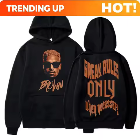 Customization Rapper Chris Brown Usher Raymond 2026 Tour Hoodie Men Women Hip Hop Fashion Music Swea