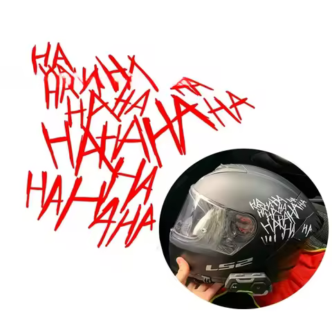 Motorcycle Sticker HAHAHA Motorcycle Helmet Car Stickers Moto Auto Decal Funny JDM Vinyl On Car styl