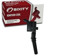 Sixity Auto DG508 48688 Ignition Coil Pack Curved Boot Compatible with Ford F150 F250 F550 E150 E250
