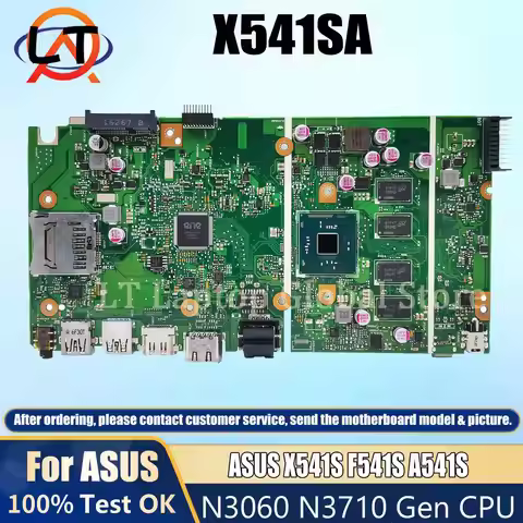 X541SA Laptop Motherboard For ASUS X541S F541S A541S Mainboard N3000 N3060 N3710 X5-E8000 CPU 2GB/4G