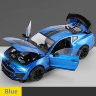 SJN 1:18 Ford Mustang Shelby GT500 Large Size Alloy Sports Car Sound and Light Simulation Model Diec