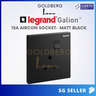 Legrand Galion 15A Aircon Socket Outlet Matt Black | Goldberg Home