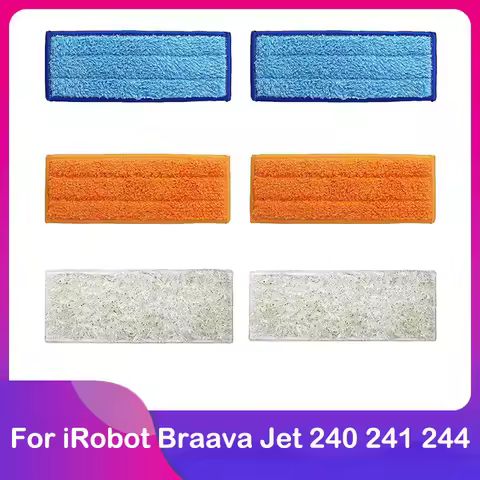 Fit For iRobot Braava Jet 240 241 244 Replacement Washable Rag Cloth Wet / Dry / Damp Mopping / Swee