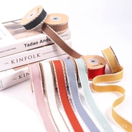 Butterfly Bow Accessories French Style Shoe and Hat Making Solid Color Ribbon Earring Material Plaid