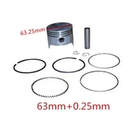 63mm+0.25mm EY15 Piston kit for Robin EY15-3 EY15-2B EY15-3D EY15V 3.5HP engine cylinder w/ kolben r