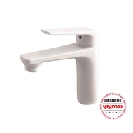 GELATO BATH KV-DF19-1W ก๊อกอ่างล้างหน้าผสม ขาวด้าน