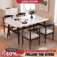 AKEA Dinning Table Set 4/6 Seaters Dinning Table and Chair Set for Dinning Room Restaurant