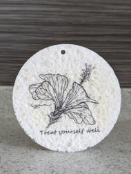 木漿清潔棉布 / 手繪植物插圖 / 洗澡洗碗洗車