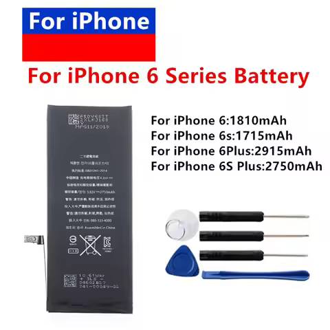 New High Capacity Replacement Battery For iPhone 6 6 Plus 6S 6S Plus iPhone 6 Plus iPhone 6S Plus Re