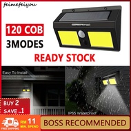 in stock 3 Modes 96/120 COB LED Solar Light Solar Panel Power Motion Sensor Garden Porch Light