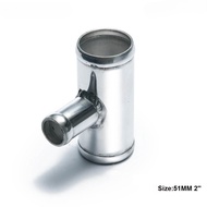 2" To 2" T-Pipe Aluminum Pipe 51mm To 51mm T Shape Tube Pipe for 25mm OD for Honda Civic/CRX