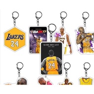 NBA Kobe Bryant keychain made of transparent acrylic material