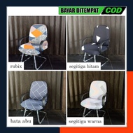 sarung kursi kantor elastis / office chair cover motif