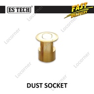 ES'TECH Brass Dust Socket/ Penutup habuk untuk Cassette Flush Bolt Material Tembaga DST2713