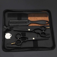 6-in-1 Teflon Coating Stainless Steel Hair Scissors Set 4Cr13 - 440C