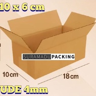 Cardboard box packing 18x10x6 cm Packing POLOS and 4mm Thickness C FLUDE