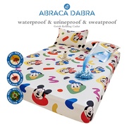 Abraca Dabra 2023NEW 100 Waterproof Mattress Cover Anti Mites Mattress Protector Bed Topper Style Fitted Bedsheet Pillow case hari raya