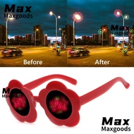 MAXG Fireworks Diffraction Glasses Accessories Funny Festival Party Sunflower Shaped