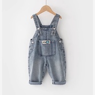 Dorila 80-140 Baby Boys’ Girls Denim Overalls Straight Loose PP Pants for 1-9 yrs old