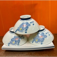 Japanese Cups (6) Set Of 3