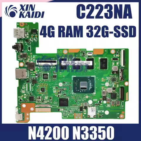 C223NA Mainboard For ASUS C523NA C423NA C223N C523N C423N Laptop motherboard N3350/N4200 4GB-RAM 128