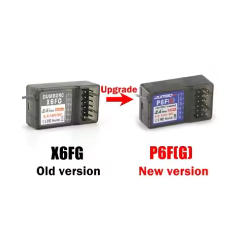 RC Servo DUMBORC P6F/P6FG/P6DC/P6DCG 2.4G 6CH Radio Control System Receiver for X4 X5 X6 X6P Transmi