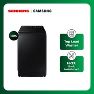Samsung 15kg Bespoke AI™ Laundry Top-load Washer AI Wash WA80F15S5BFQ Washing Machine