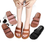 Brazilian KT double strap velco womens korean fashion sandals suitable