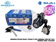 MODENAS PULSAR RS200 RS200 FI 100% ORIGINAL MAIN KEY LOCK SWITCH SET KUNCI UTAMA 3 IN 1 DT232601
