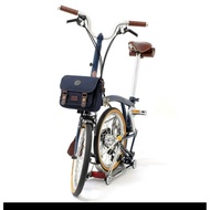 Brompton Fnhon Sally Navy Folding Bike Front Block Bag