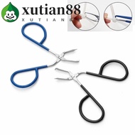 XUTIAN Cable Tie Opener, Silicone Handle Reusable Zip Tie Remover, Zip Tie Tool Stainless Steel Bent