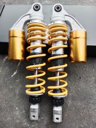 โช้คหลังแต่งK6A ใส่pcx150/pcx160/ N max/Aerox GAS /แก้ส ใช้งานได้จริง spring ohl ความสูง 330 มิล/33