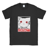 baju kaos tshirt madoka kyubey contract - hitam xxxl