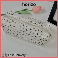 HORIZO Pen Bag, Floral Print Large Capacity Stationery Bag, Cute Multifunctional Pencil  Students