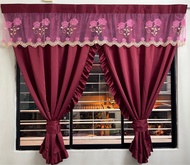 Kain Matt Satin 2 Panel Window Curtain / Langsir Tingkap 2 Ruang - 1set (same as picture)