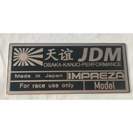 subaru impreza emblem METAL jdm kanjo wrx sti version