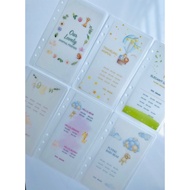 ANIMAL savings cards - set of 6 cards - 6 million