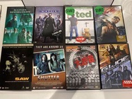 DVD - 電影 - Matrix  /Matrix Revolutions /GI Joe /戰狼300 帝國崛起 / Ted /大逃殺 /鬼影 Shutter  /Saw /Kill Bill /Kill Bill Vol2 /頭文字D / 死亡遊戲 /死亡塔 /少林足球 / 功夫