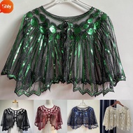 SHLY Flapper Shawl Fashion 1920s Women Sequin Deco