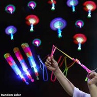 20 ชิ้น Cool Glowing Arrow Rocket Helicopter Flying LED Light Party Fun Gift Rubber Band Launcher, อ