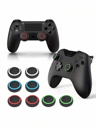 4 miếng bọc cần điều khiển analog bằng silicon 2 màu tương thích với tay cầm chơi game PS3/PS4/PS5/X